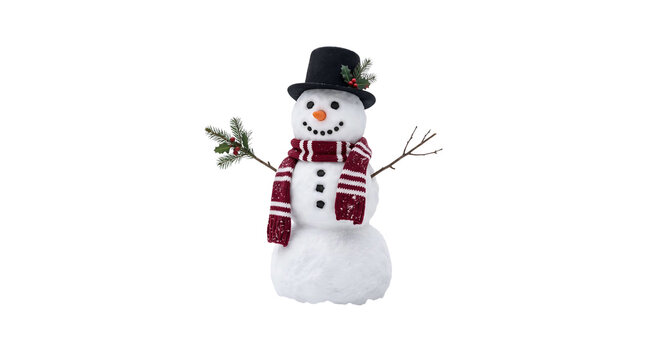 snowman ,isolated on transparent background png