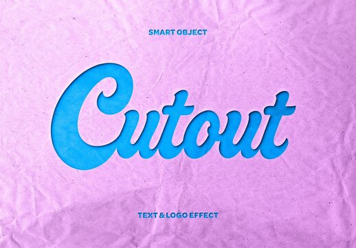 Cutout Text Effect For Poster And Branding Design