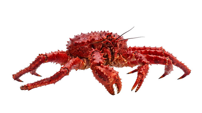red king crab ,isolated on transparent background png