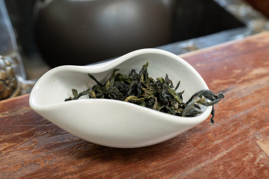 文山包種茶の茶葉