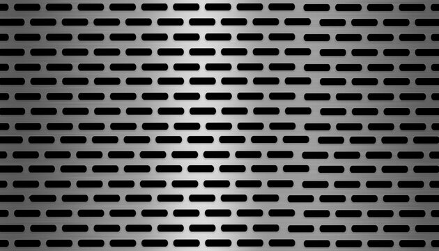Silver grey square grill perforated metal texture for decoration