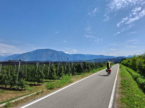 Radwege bei der Alpen&uuml;berquerung Via Claudia