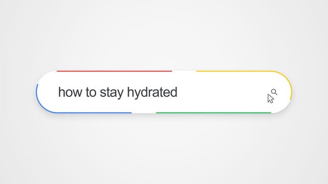 How To Stay Hydrated Search Bar