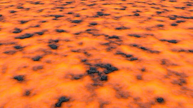 3D rendering of lava