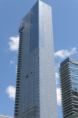 Fototapeta premium Thomson Reuters Building at 19 Duncan Street, Toronto (northwest corner elevation)