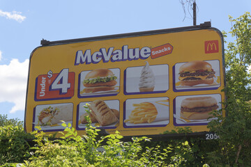 Fototapeta premium McValue advertisement in Toronto