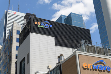 Fototapeta premium exterior of Pearl Street Energy Centre, Toronto