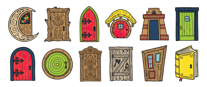 Collection of Whimsical Fantasy Doors and Entrance Designs