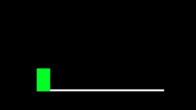 Modern green lower third animation featuring a clean minimal layout for presentations, documentaries, business and broadcast content. Professional overlay. alpha channel