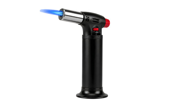 Toy water gun shooting blue and red stream on stand