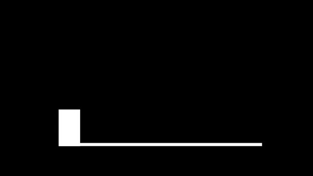 Modern white lower third animation with clean minimal layout for titles, presentations, interviews and professional broadcast graphics. alpha channel