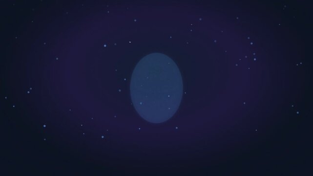 Starry Space Loading Animation Frames With Circular Progress Indicators