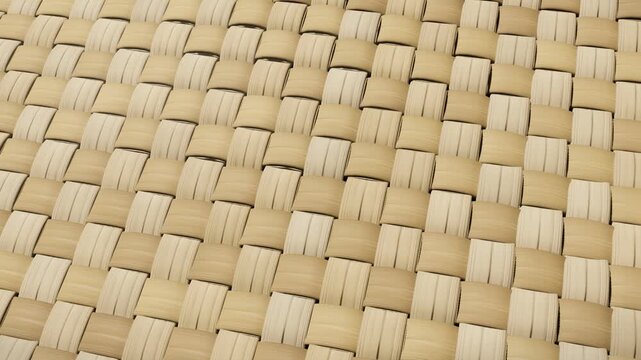 Woven mat texture with repeating natural pattern