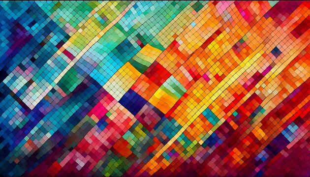 Abstract Colorful Mosaic Background