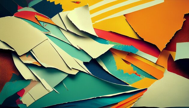 Abstract Torn Poster Paper Texture