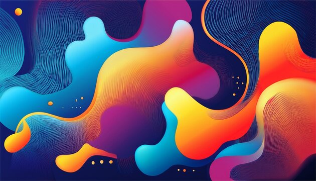 Abstract Colorful Fluid Shapes And Liquid Wave Vertical Backgrounds