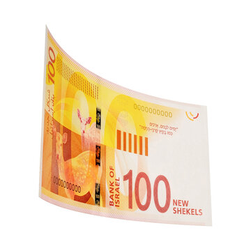3D Asset - Israeli 100 New Shekel Banknote with Isolated Background