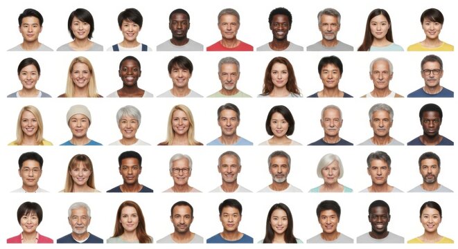 Diverse Collection of Human Portraits