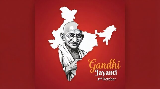 2 October Gandhi Jayanti Social Media Post