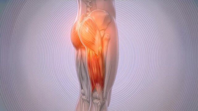 Biceps femoris muscle anatomy and function in human body