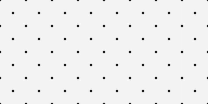 Polka dots black classic seamless pattern. Vector illustration.