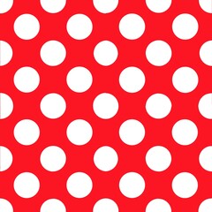 red polka dots pattern © Paneeya