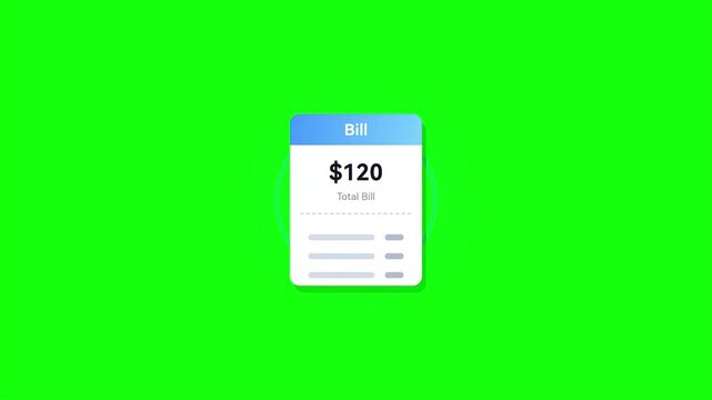 Split Bill Payment Animation Concept