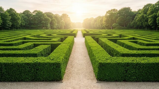 Hedge Maze Images – Browse 23,140 Stock Photos, Vectors, and Video