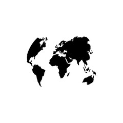 world map logo vector © masyok