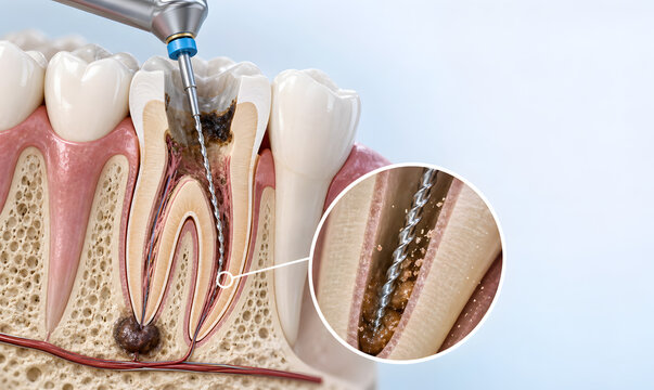 Root Canal Retreatment With Magnified Dental Cleaning