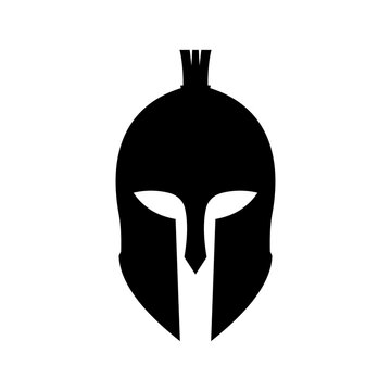 spartan helmet logo vector