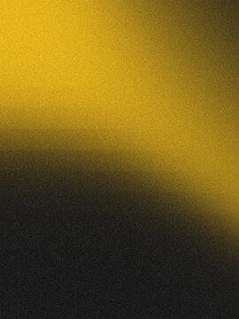Gold and Black Grainy Gradient Background with Noise Texture