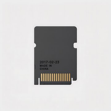 Black sd memory card for digital cameras and electronics