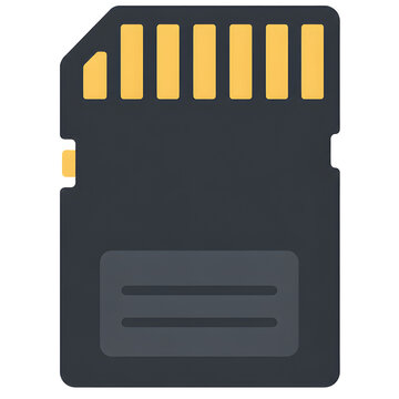 Memory Card Minimalist icon PNG
