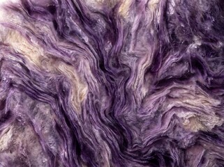 Fototapeta premium Charoite fills the frame with vivid purple and lavender swirling fibrous patterns — the most uniquely patterned purple stone as fine art. Ideal for luxury, mystical, and unique design backgrounds.