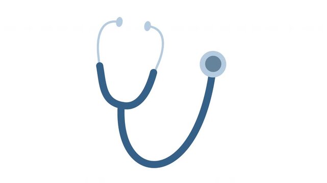 blue medical stethoscope illustration equipment