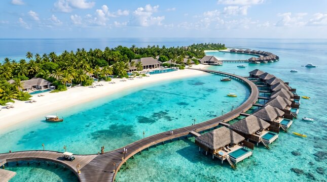 Luxury beach resort vacation in bora bora french polynesia travel destination paradise island getaway dream