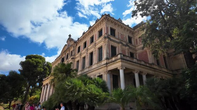 Rear facade of the Royal Andalusian School of Equestrian Art, Jerez, Spain