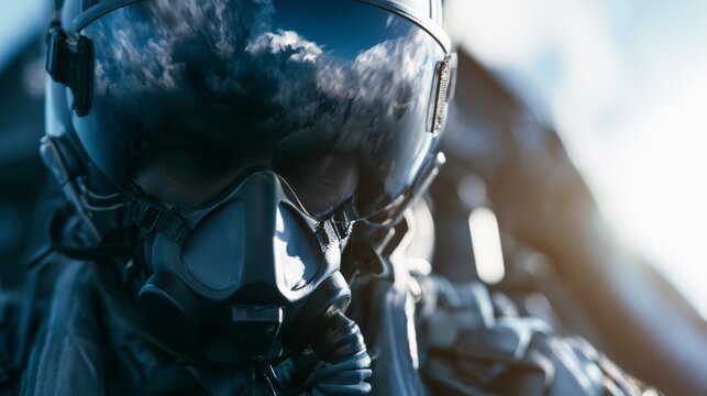 Portrait of a male jet pilot