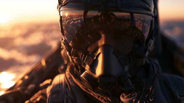 Portrait of a male jet pilot