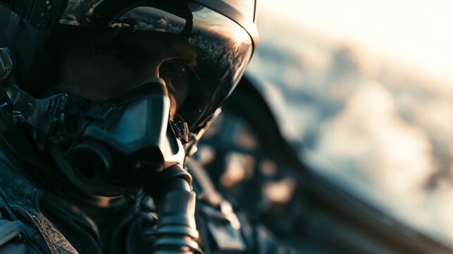 Portrait of a male jet pilot