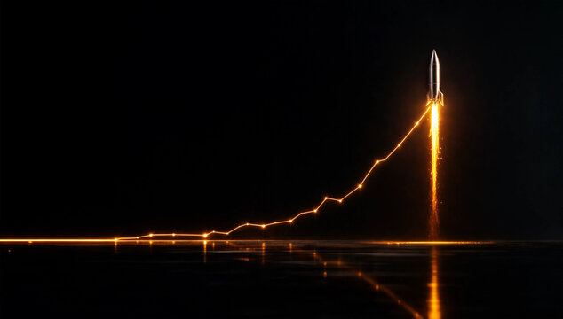 Rocket Launch Growth Graph