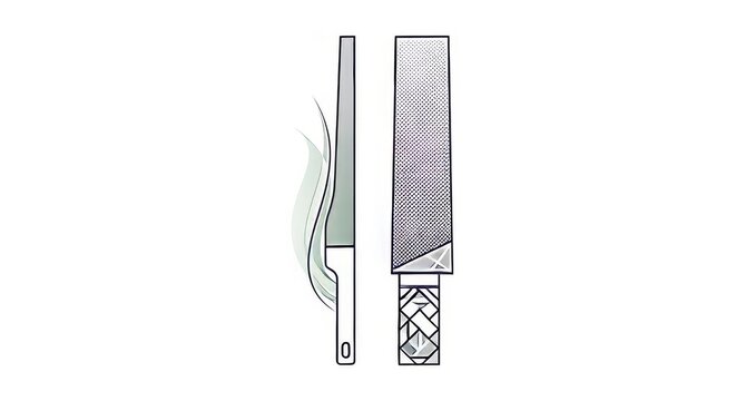 Professional Metal Kitchen Grater and Zester Tool Illustration