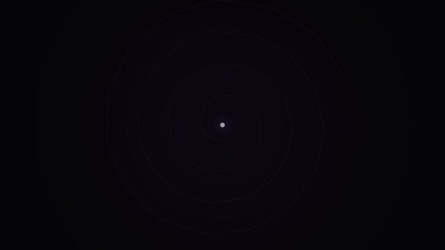 Glowing Spiral Animation With Colorful Cosmic Particle Light Swirl