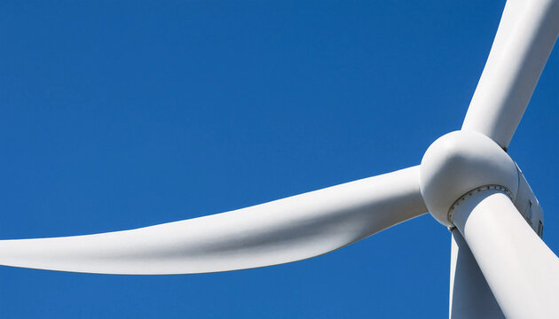 Wind Turbine Against Blue Sky
