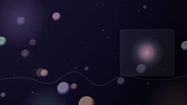 Interface Glowing Digital Futuristic Screen Interface In