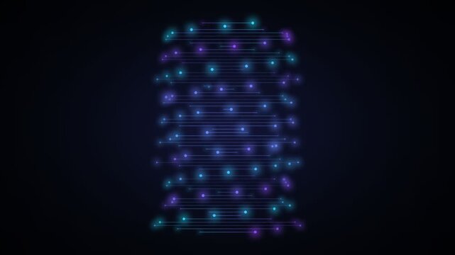 Interface Glowing Digital Futuristic Screen Interface In