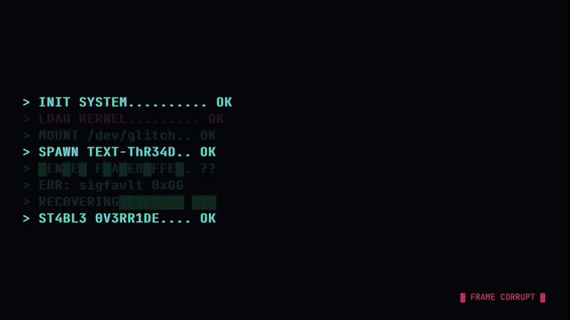 Terminal Glowing Digital Futuristic Screen Interface In