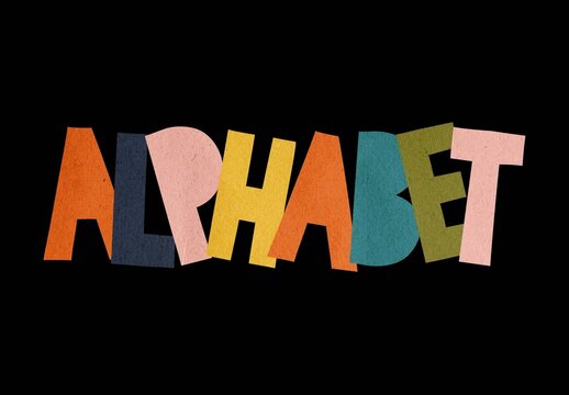 Cutout Alphabet Pack For Design And Branding
