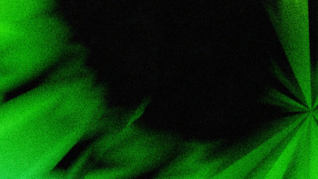 Abstract Green and Yellow Film Grain Sunburst Texture Background